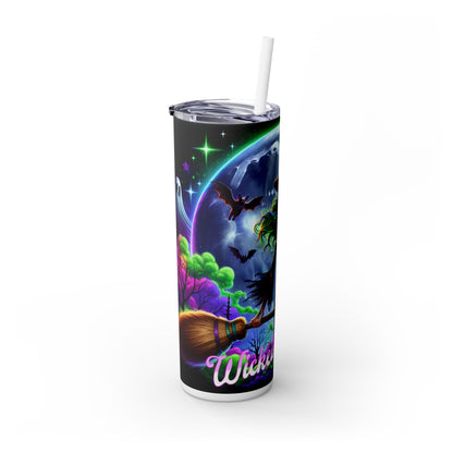 Halloween Skinny Tumbler with Straw, Holiday Gift | for Her 1