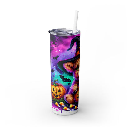 Halloween Skinny Tumbler with Straw, Holiday Gift | for Her 3