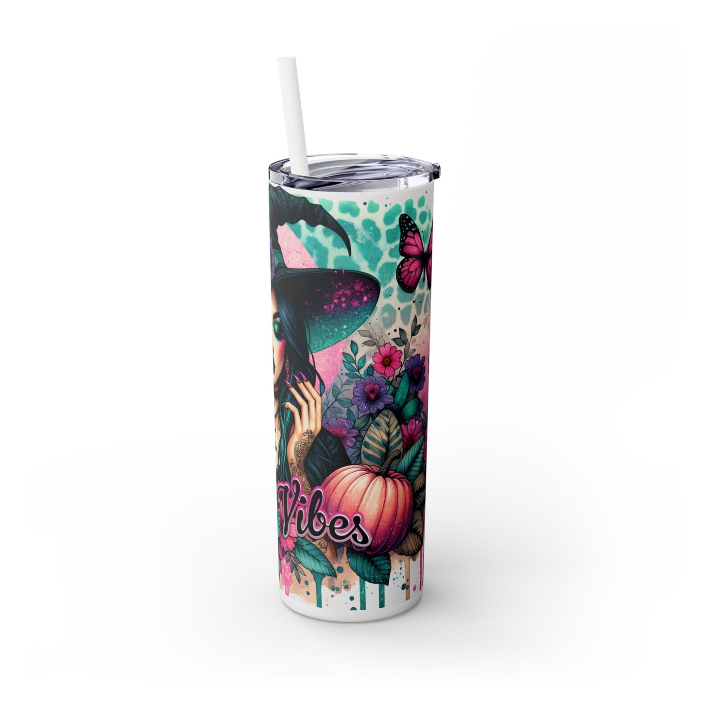 Skinny Tumbler with Straw, 20oz