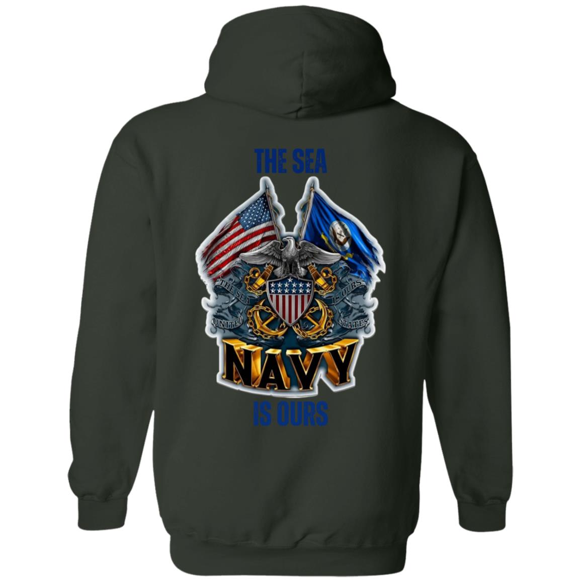 Navy Veteran pullover Hoodie | Christmas Holiday Gift | Mom, Dad, Son Daughter|