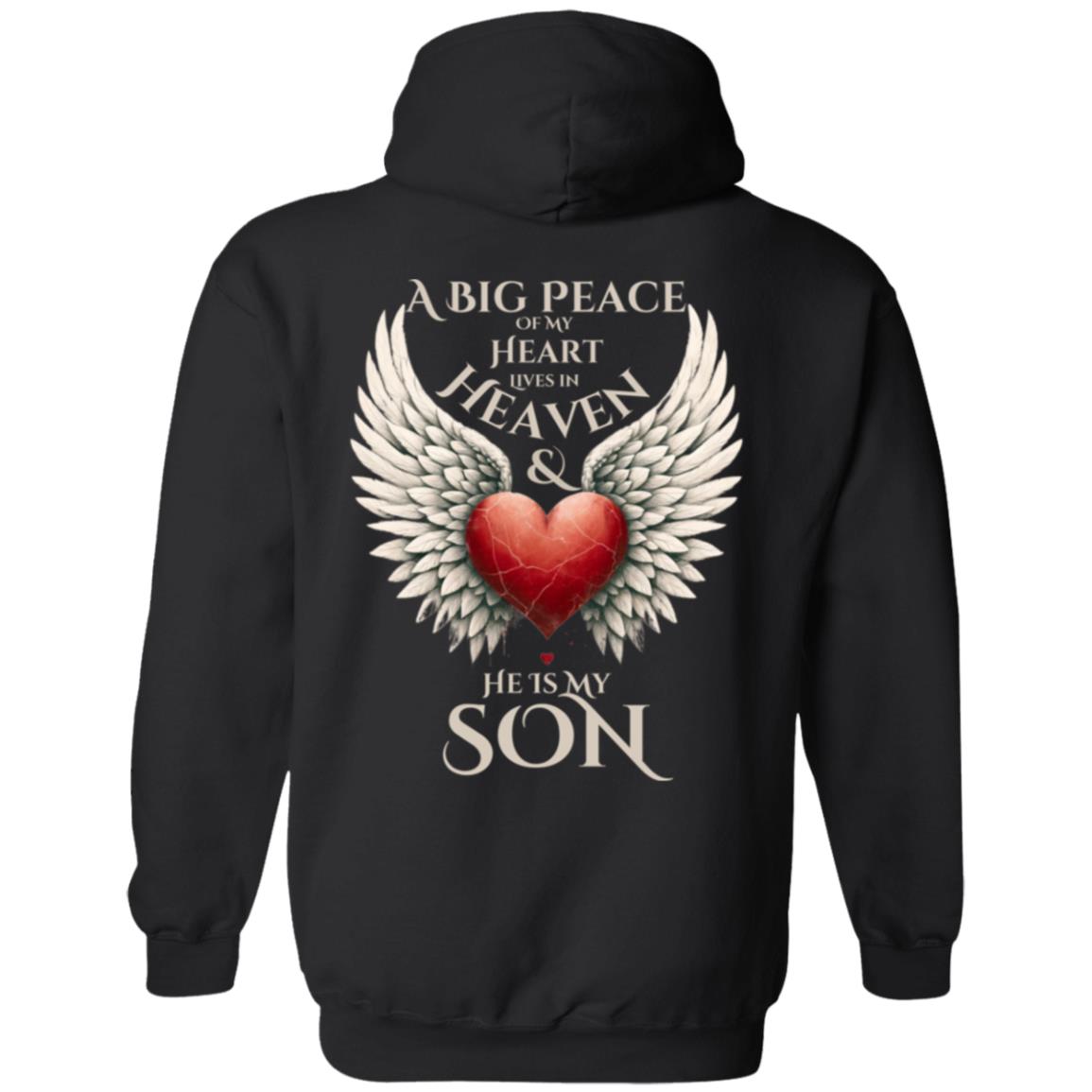 MY HEART IS IN HEAVEN | FAMILY MEMORIAL GIFT | T-SHIRT | CHRISTMAS GIFT | | PULLOVER HOODIE |