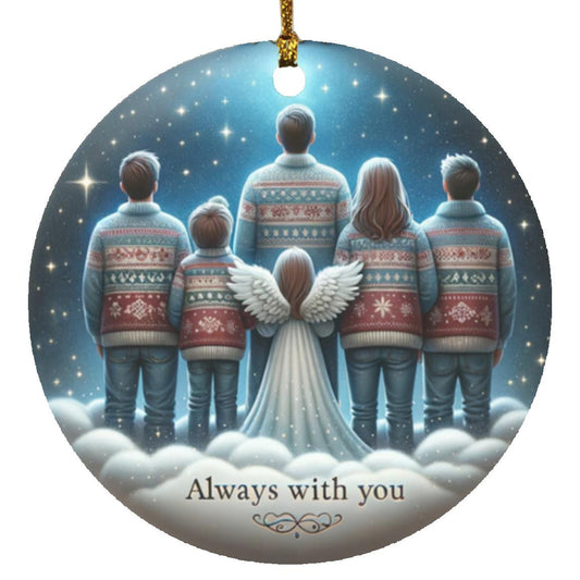 Christmas Memorial Circle Ornament Gift 1