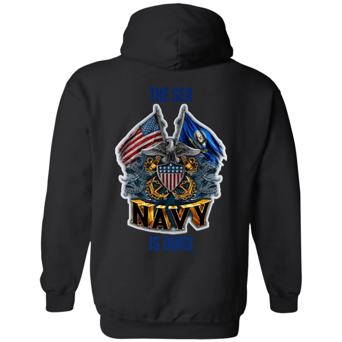 Navy Veteran pullover Hoodie | Christmas Holiday Gift | Mom, Dad, Son Daughter|