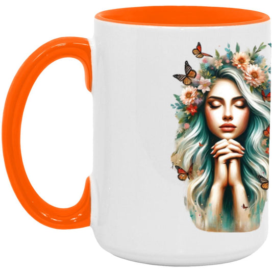 GOD SAYS (4) AM15OZ 15oz Accent Mug