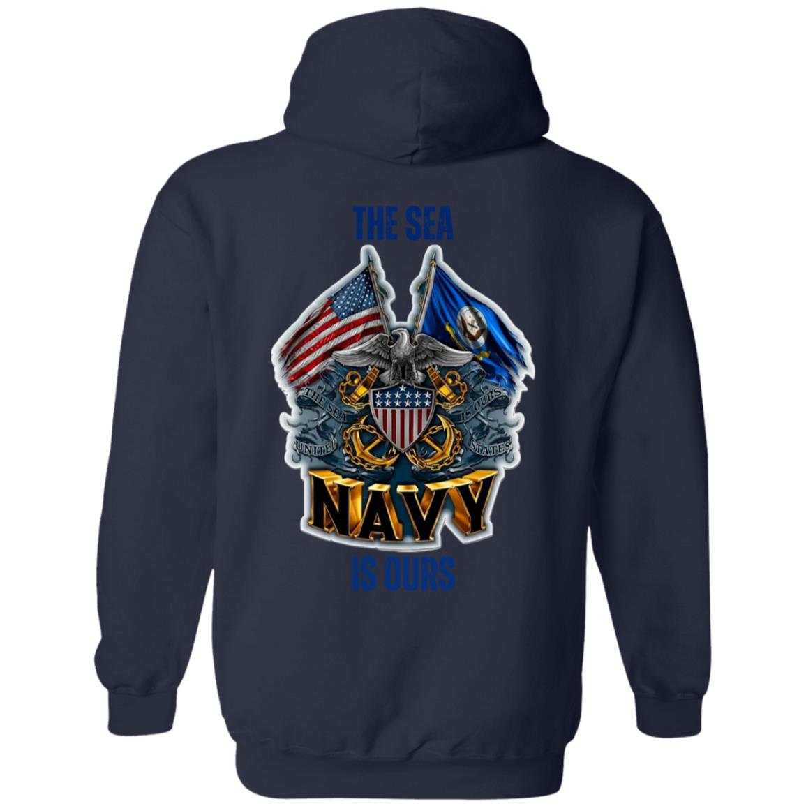 Navy Veteran pullover Hoodie | Christmas Holiday Gift | Mom, Dad, Son Daughter|