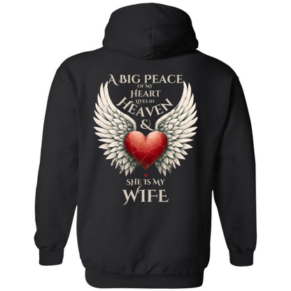 MY HEART IS IN HEAVEN | FAMILY MEMORIAL GIFT | T-SHIRT | CHRISTMAS GIFT | | PULLOVER HOODIE |