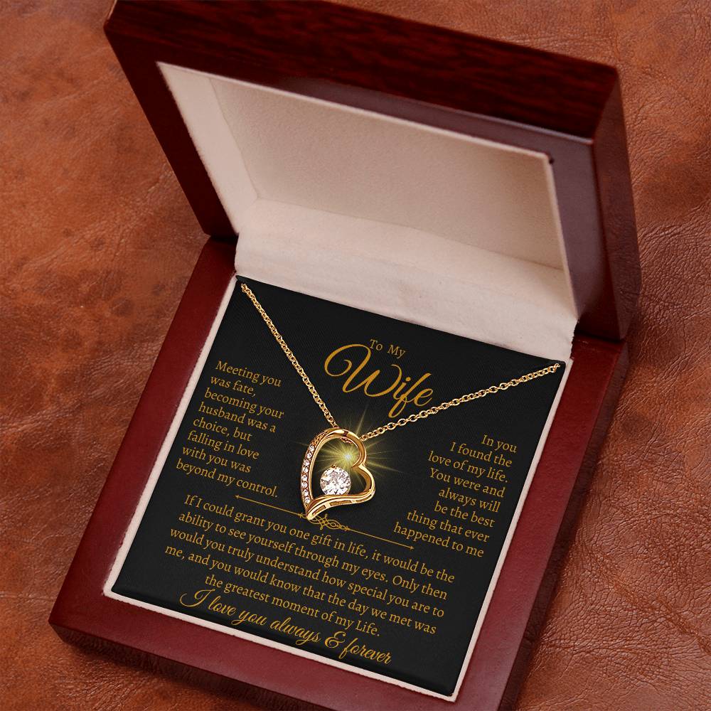 To My Wife | Forever Love Necklace | Christmas Holiday Gift |