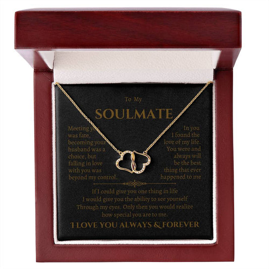 To My Soulmate | Everlasting Love Necklace | Seasonal Christmas Holiday Gift BG