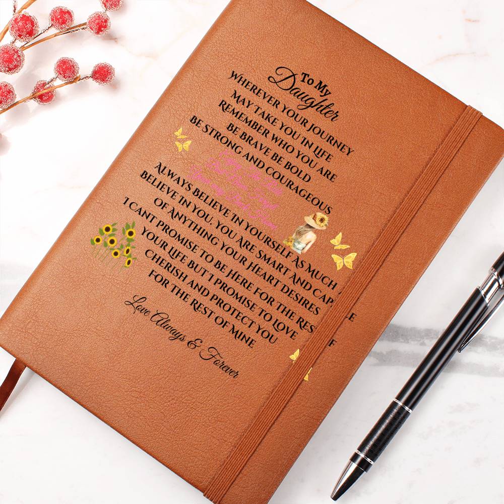 To My Daughter Journal | Christmas, Holiday, Birthday Gift For Her | Mom Or Dad