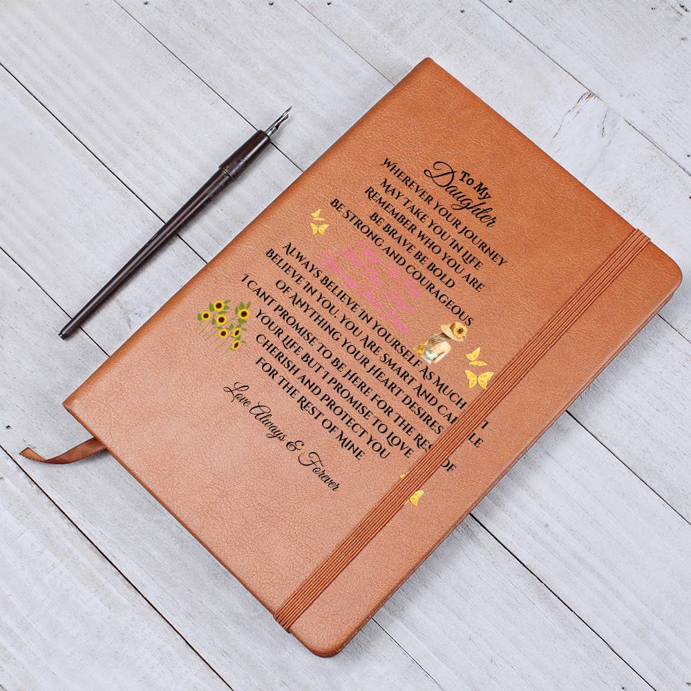 To My Daughter Journal | Christmas, Holiday, Birthday Gift For Her | Mom Or Dad