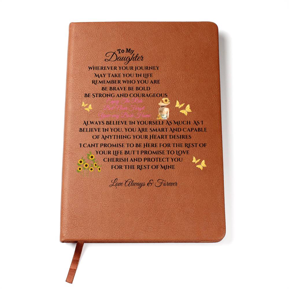 To My Daughter Journal | Christmas, Holiday, Birthday Gift For Her | Mom Or Dad