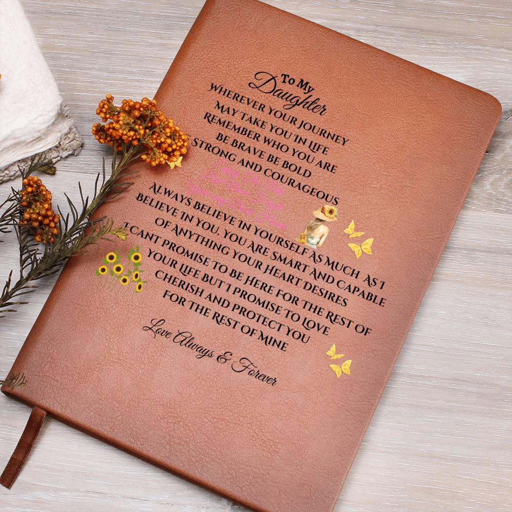 To My Daughter Journal | Christmas, Holiday, Birthday Gift For Her | Mom Or Dad