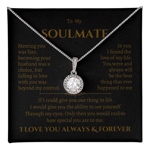 To My Soulmate | Eternal Hope Necklace | Seasonal Christmas Holiday Gift BG