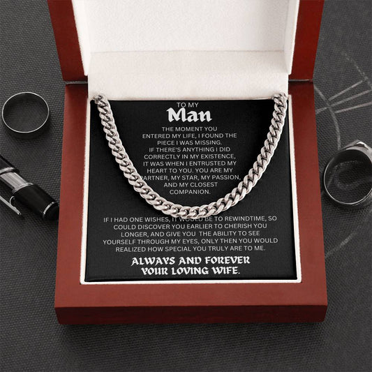 To My Man | Cuban chain necklace |