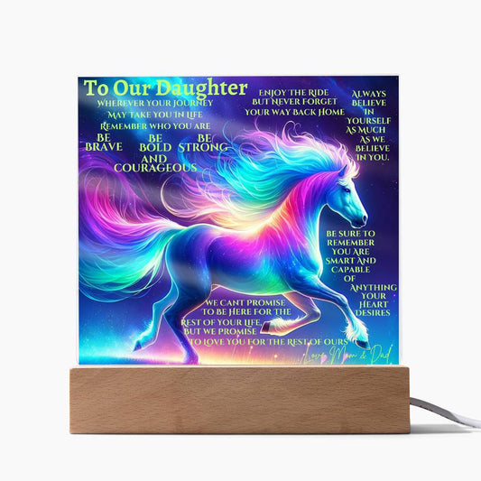 To Our Daughter | Unicorn Led Light | Holiday Season  Gift