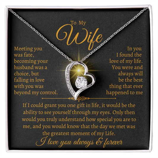 To My Wife | Forever Love Necklace | Christmas Holiday Gift |