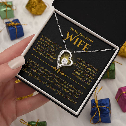 To My Wife | Forever Love Necklace | Christmas Holiday Gift  | Husband | BG